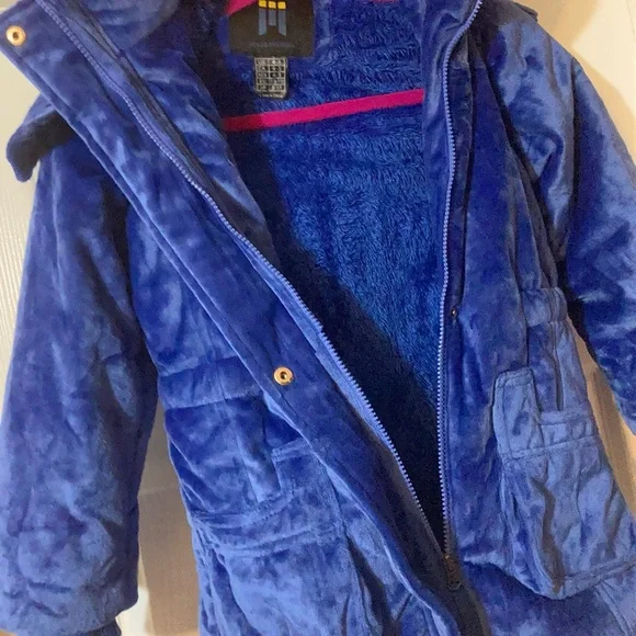 Blue girl velvet Jacket - Picture 6 of 10